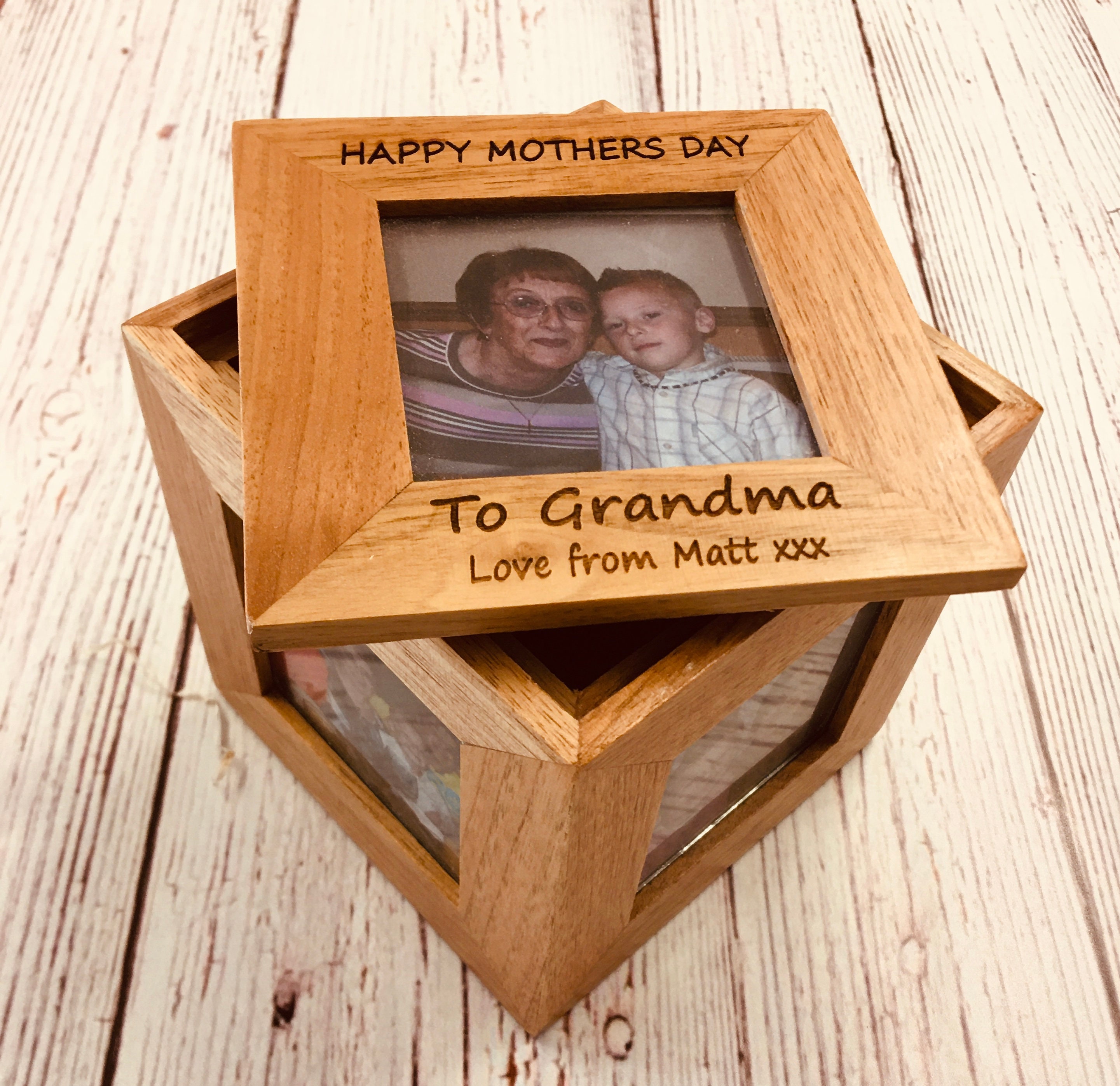 oak photo cube