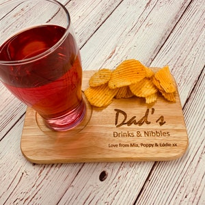 Personalised Drinks and snacks board, tea and biscuit board, Coffee and cake board makes a lovely gift for any occasion. image 8