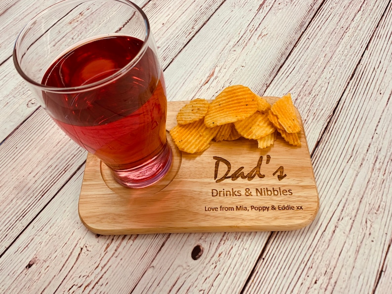 Personalised Drinks and snacks board, tea and biscuit board, Coffee and cake board makes a lovely gift for any occasion. image 8