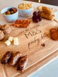 Off my tits on M&S picky bits serving board, chopping board, Cheese Board, Charcuterie Board