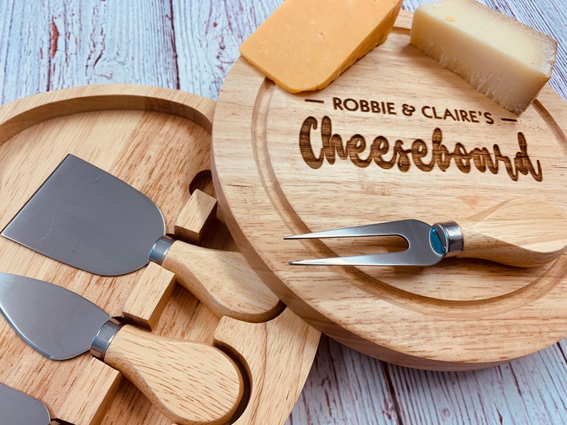 Personalised Cheese Board Set With Knives. Custom Cheese Etsy UK