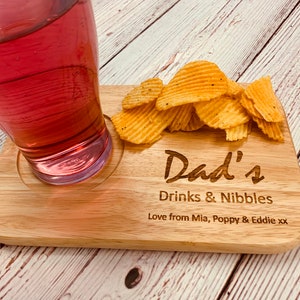 Personalised Drinks and snacks board, tea and biscuit board, Coffee and cake board makes a lovely gift for any occasion. image 9