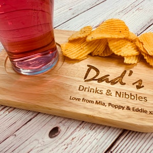 Personalised Drinks and snacks board, tea and biscuit board, Coffee and cake board makes a lovely gift for any occasion. image 10