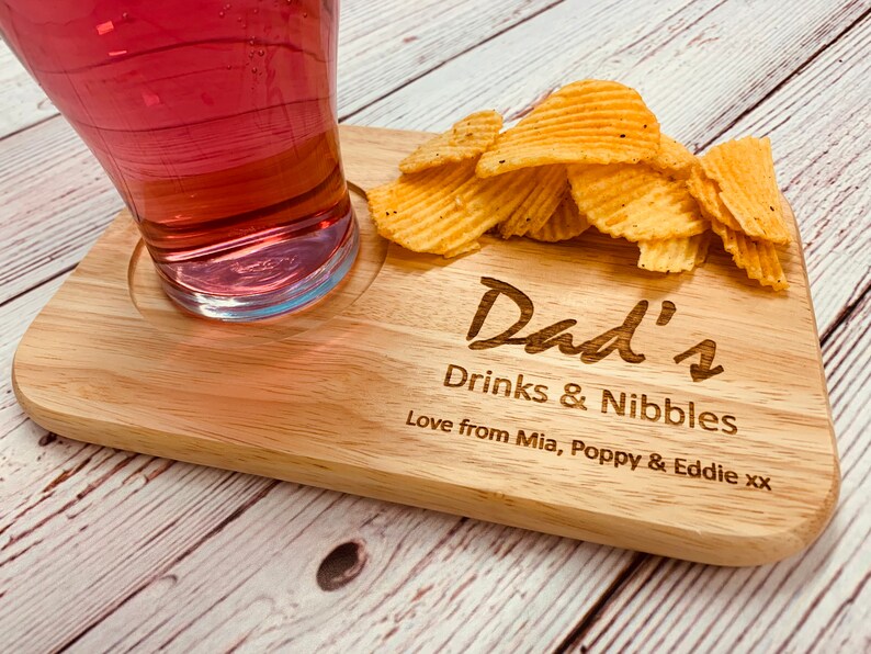 Personalised Drinks and snacks board, tea and biscuit board, Coffee and cake board makes a lovely gift for any occasion. image 10