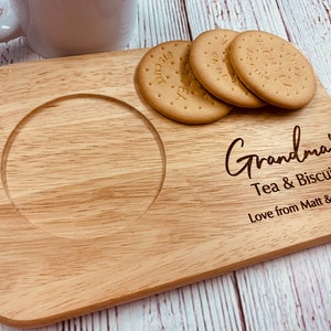 Personalised Drinks and snacks board, tea and biscuit board, Coffee and cake board makes a lovely gift for any occasion. image 7