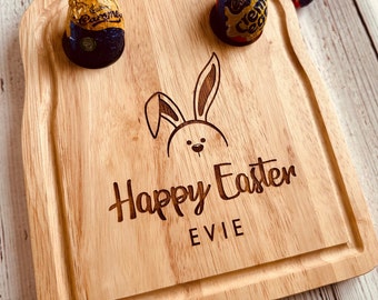 Personalised dippy egg board with Easter bunny design is the perfect gift idea and making breakfast fun.  Ideal gift for any occasion.