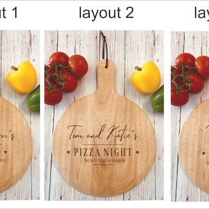 Personalised 12 Pizza Paddle 30cm. 3 designs to choose from. Custom Pizza Board, Pizza Plate. Ideal gift for any occasion. image 4