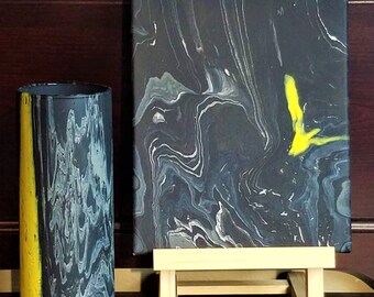 Glass Vase Painted With Acrylic Paint - Etsy