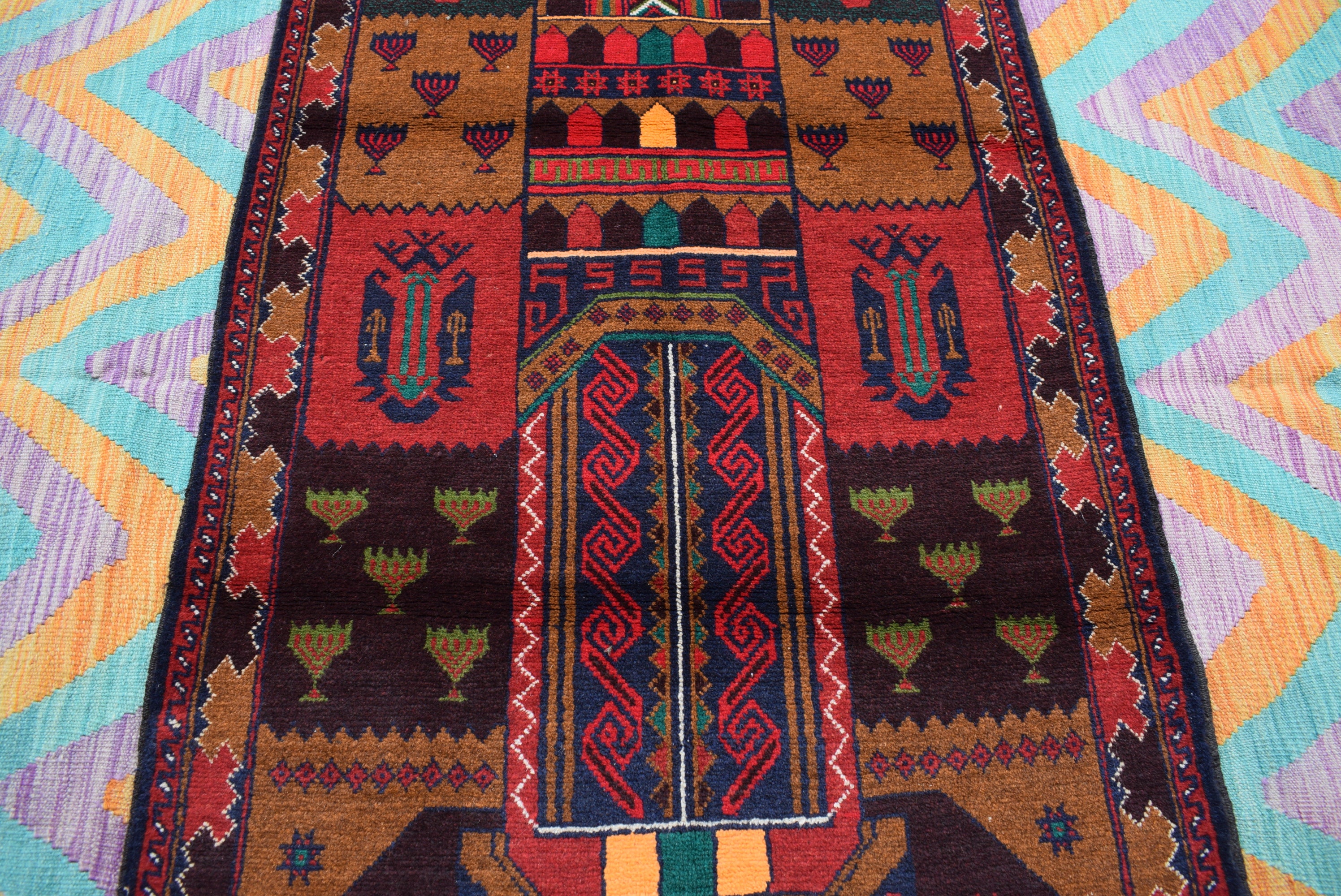 2.11 x 4.10 ft Wall Hanging Rug Art Rug Handicrafts Etsy