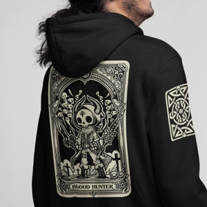 Blut Jäger D&D Hoodie | Tarot-Karte Unisex Kapuzen-Sweatshirt