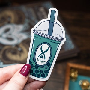 DND Dice Ranger Boba Tea Class Sticker
