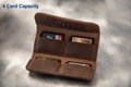 Customized Genuine Leather SD/CFexpress Type A Memory Card Case / Wallet / Holder; 4 Card Capacity. Engraving optional.