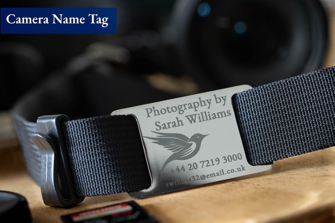 Personalized Camera Sling Strap Name Tag, Custom Camera ID Tag ...