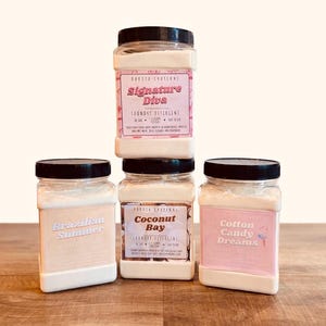 Scented Laundry Soap | 16 oz & 32 oz | Long Lasting Scent Detergent Powder | HE Safe | Strong Fragrance Laundry Booster | Multiple Scents image 2