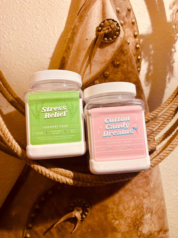 Scented Laundry Soap | 16 oz & 32 oz | Long Lasting Scent Detergent Powder | HE Safe | Strong Fragrance Laundry Booster | Multiple Scents