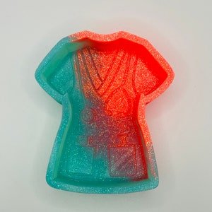 Scrub Shirt Silicone Mold for Car Freshies, Car Freshies Molds, Molds for Aroma Beads, Nurse Car Freshie Molds