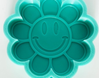 Smiley Flower Silicone Mold for Car Freshies, Car Freshies Molds, Molds for Baking, Car Freshie Molds, Smiley Face  Silicone Mold