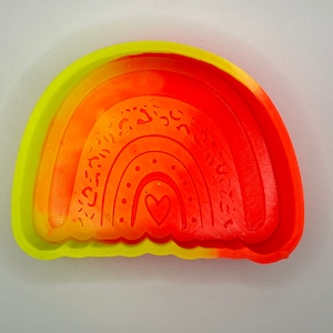 Cheetah Rainbow Silicone Mold for Car Freshies, Car Freshies Molds, Molds for Aroma Beads