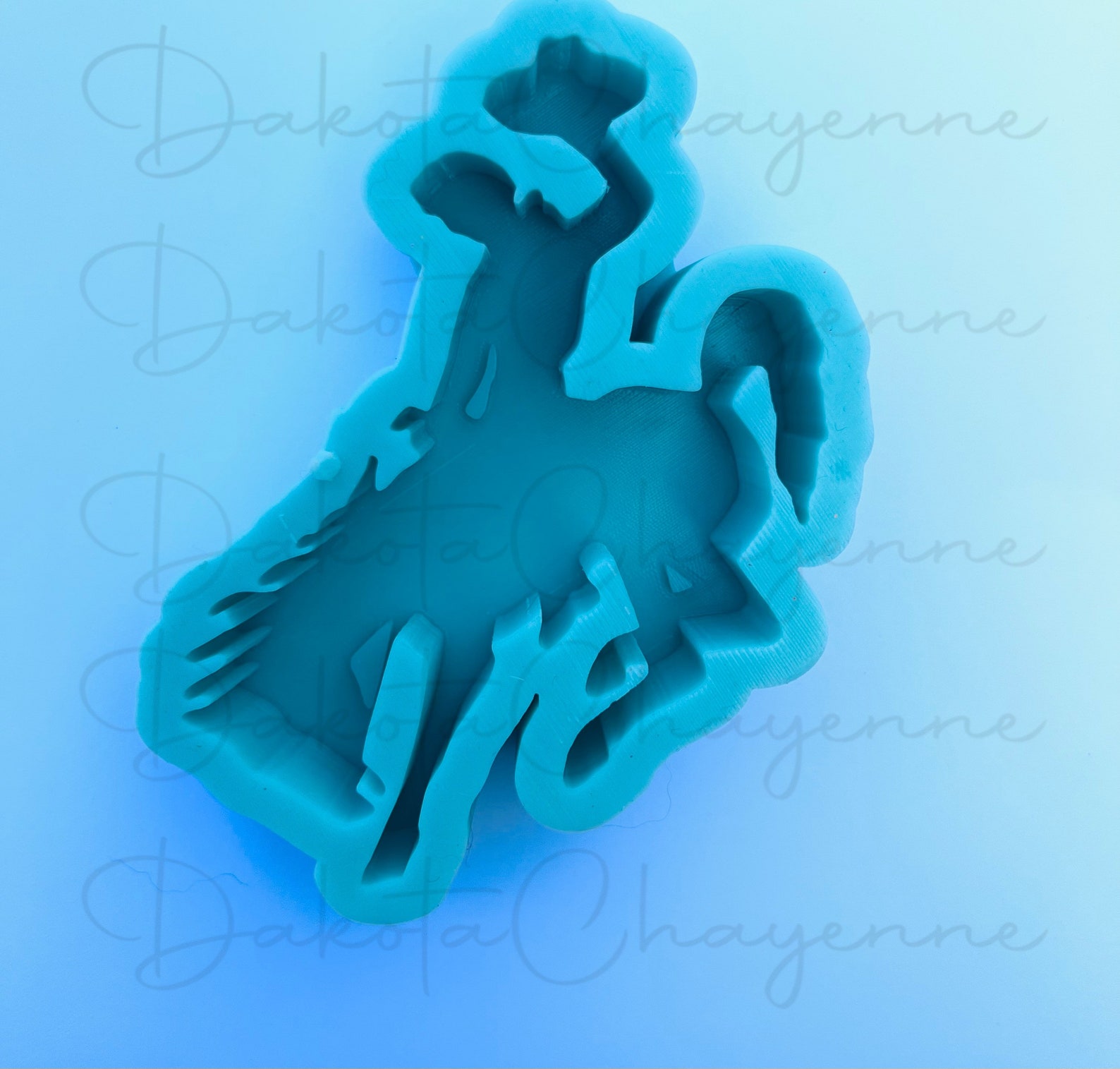 Bronco Cowboy Silicone Mold for Car Freshies, Car Freshies Molds ...