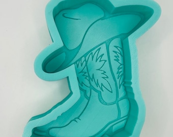 Western Cowboy Boots Silicone Mold for Car Freshies, Aroma Beads, and Air Freshener Making