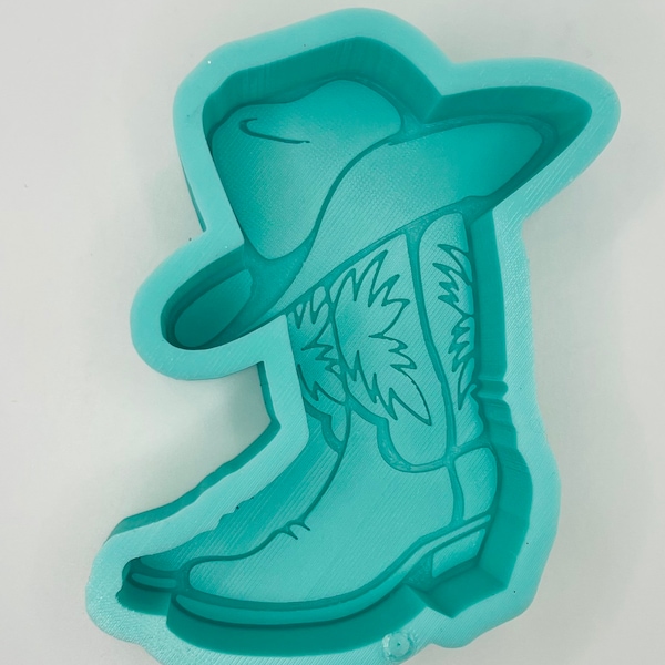 Siliconen mal western-cowboylaarzen voor het maken van autofrietjes, geurkralen en luchtverfrissers