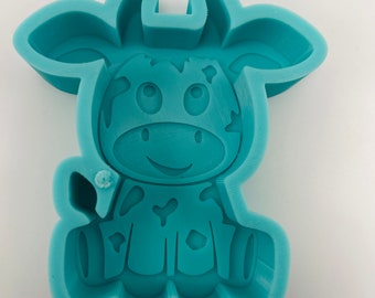 Moo Cow Silicone Mold for Car Freshies, Car Freshies Molds, Molds for Aroma Beads, Car Freshie Molds,  Cute Cow Silicone Mold, Cow Mold