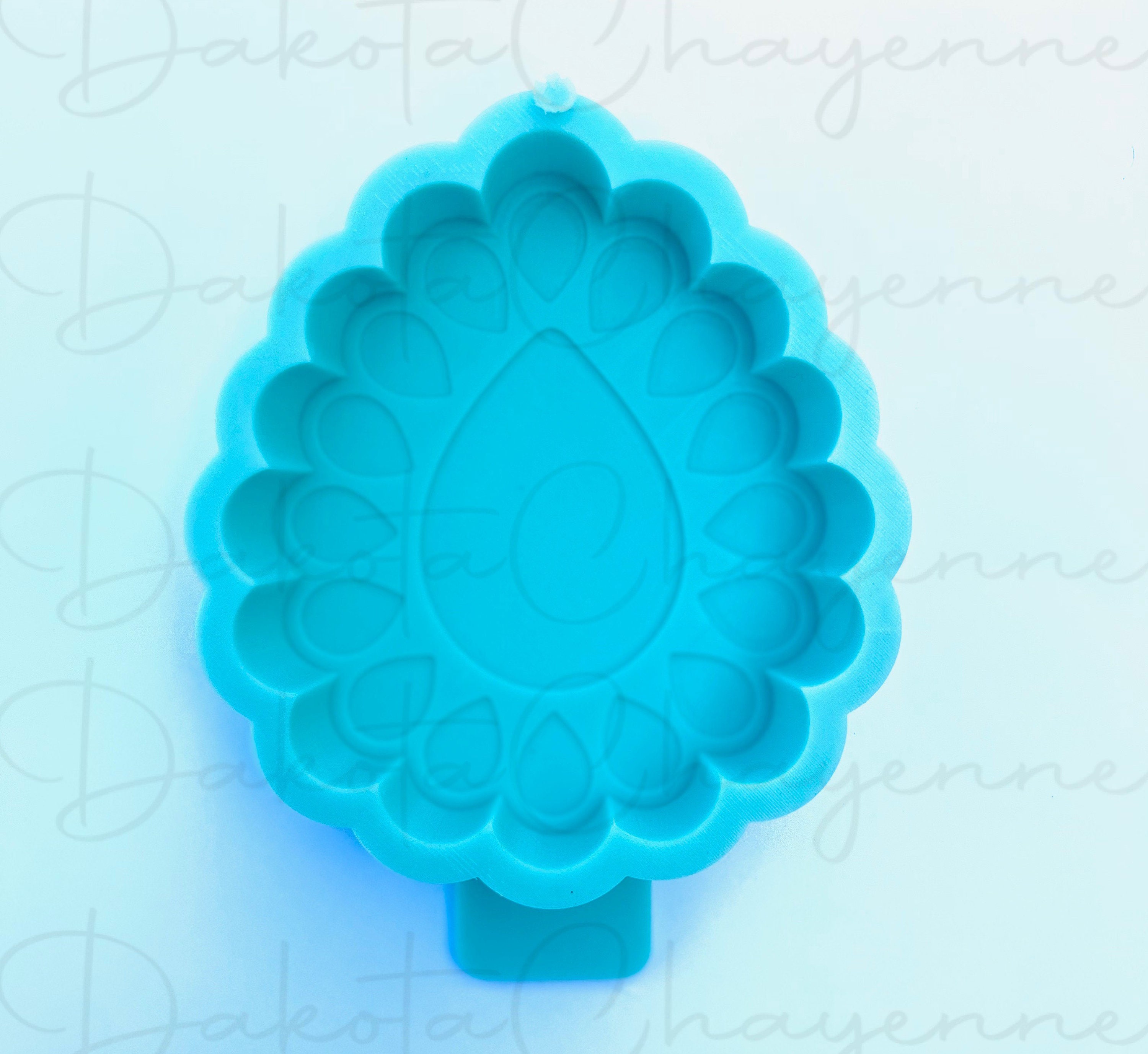 Round Squash Blossom Silicone Mold for Car Freshies,turquoise Car ...