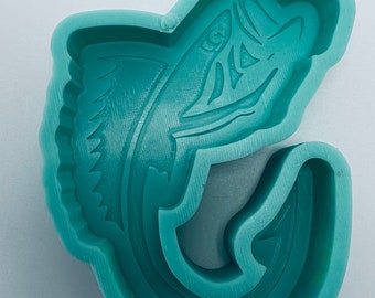 Bass Fish Hook Silicone Mold for Car Freshies, Car Freshies Molds, Mens Molds for Aroma Beads