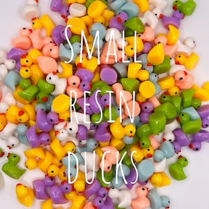 Miniature Resin Duck Decorations