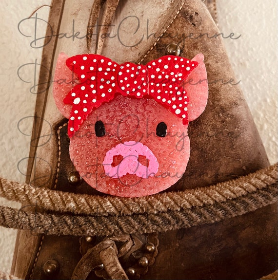 Pig Face Car Freshie, Pig Car Freshy, Car Freshener, Custom Car
