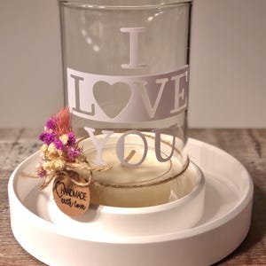 Lantern with personalization made of handmade ceramic