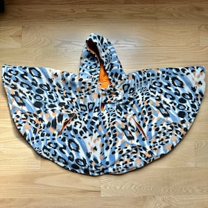 Car Seat Poncho | Ready To Ship | Car Seat Cape | Warm Carseat Poncho | Winter Poncho | Infant Poncho | Toddler Poncho | Cheetah Poncho