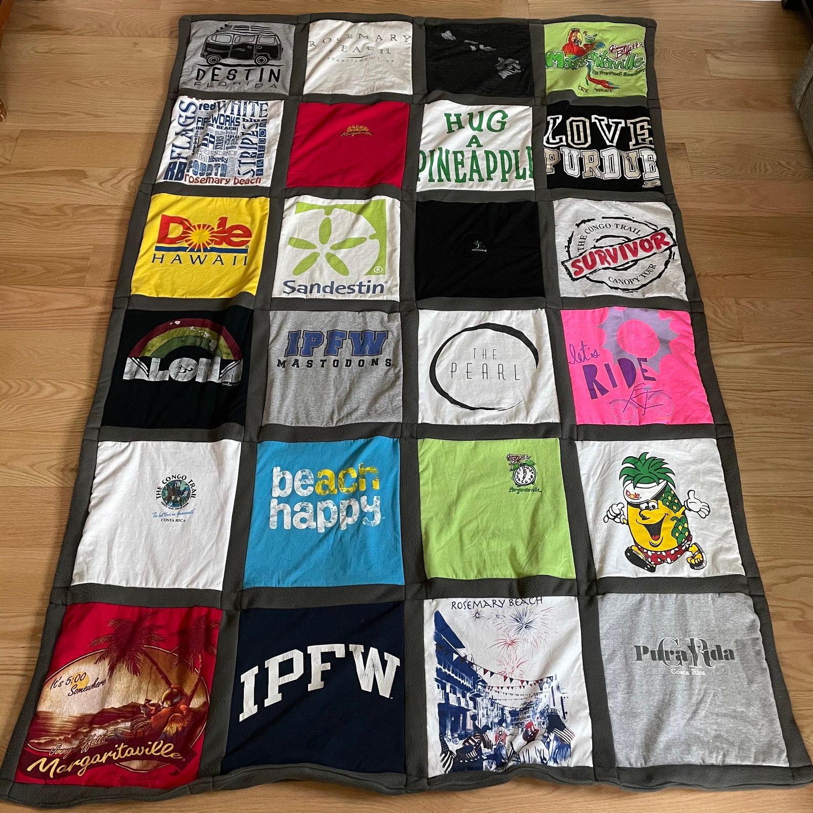 Tshirt Blanket Tshirt Quilt Custom Blanket Etsy
