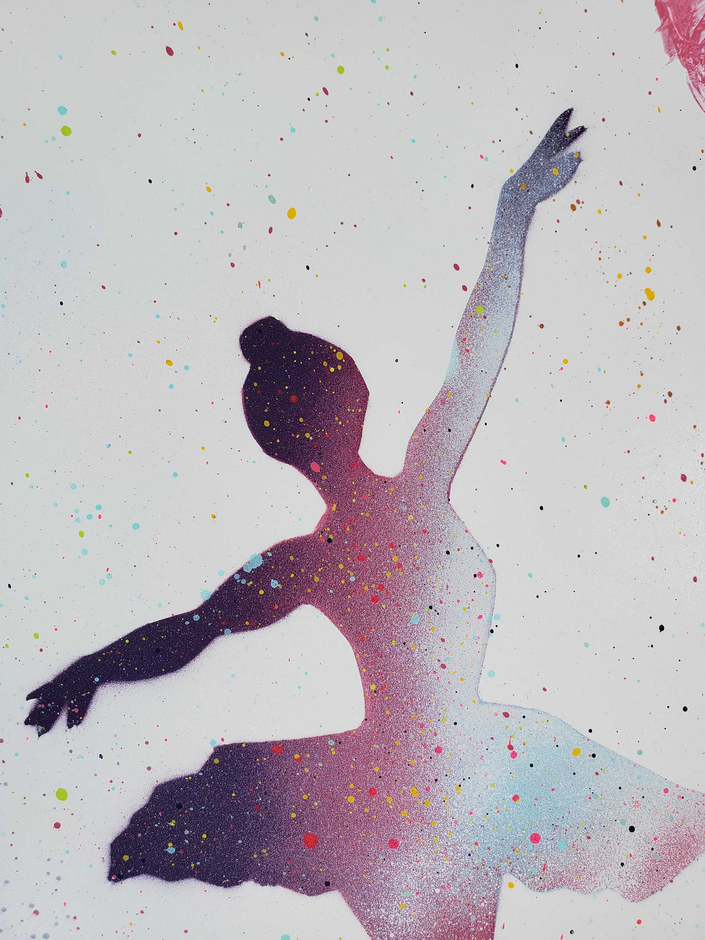 Purple Ballerina Spray Paint Art | Etsy