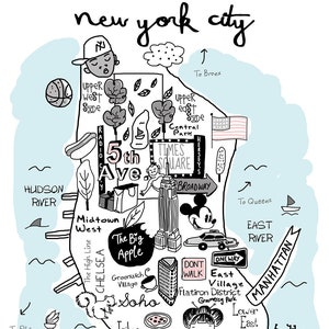 New York City illustrated map