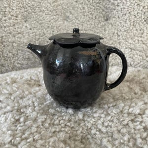 Handmade Ceramic Teapot, Teapot for Two, Gift Idea for Tea Lovers, Hand Thrown Teapot, Flower shape teapot
