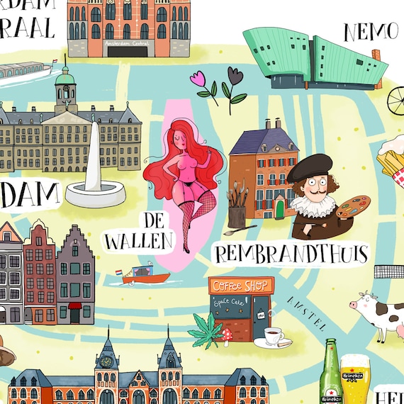 Amsterdam Coffee Shop Map