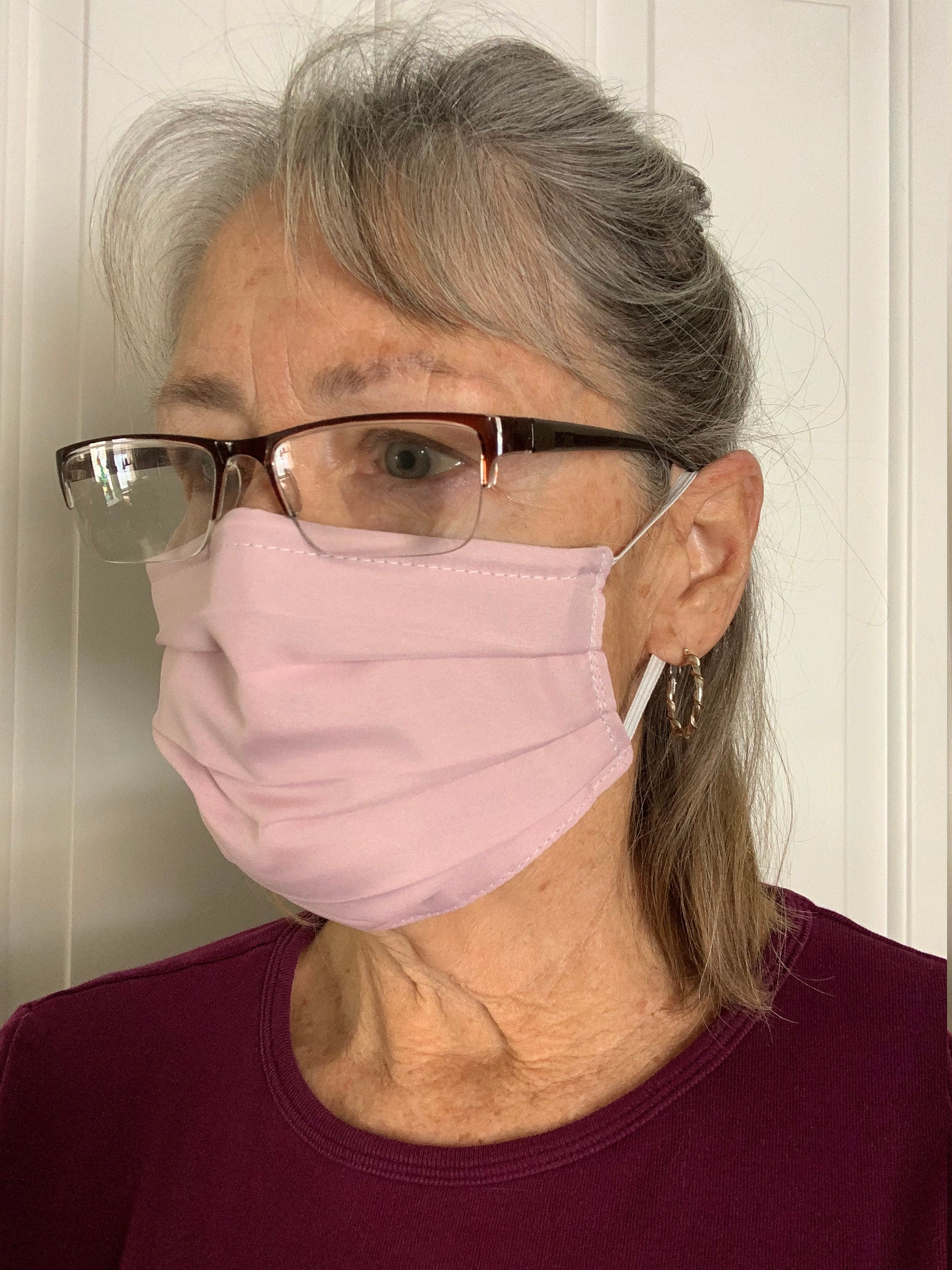 Face Masks with nose wire triple layered fitted washable Etsy