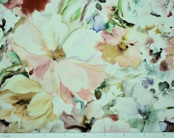 SKU ARAQ4140-BV Large Multi-Color Floral Lavender Mauve Cream Arabesque by P /& B Textiles 100/% Cotton