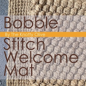 Bauble Stitch Welcome Mat Crochet Pattern