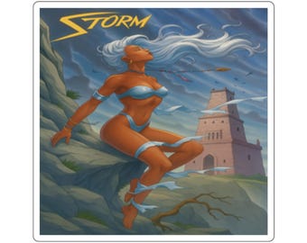 Pegatina de vinilo 3x3 de traje de baño Storm