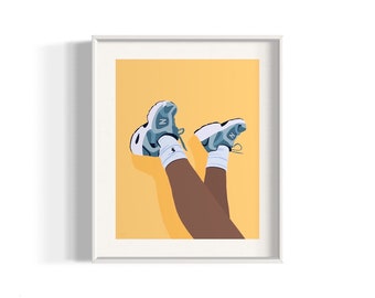 New Balance, Nikes Pop Art Sneakers Lover & Sneakerheads Streetstyle Art Print