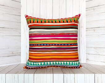bright couch pillows