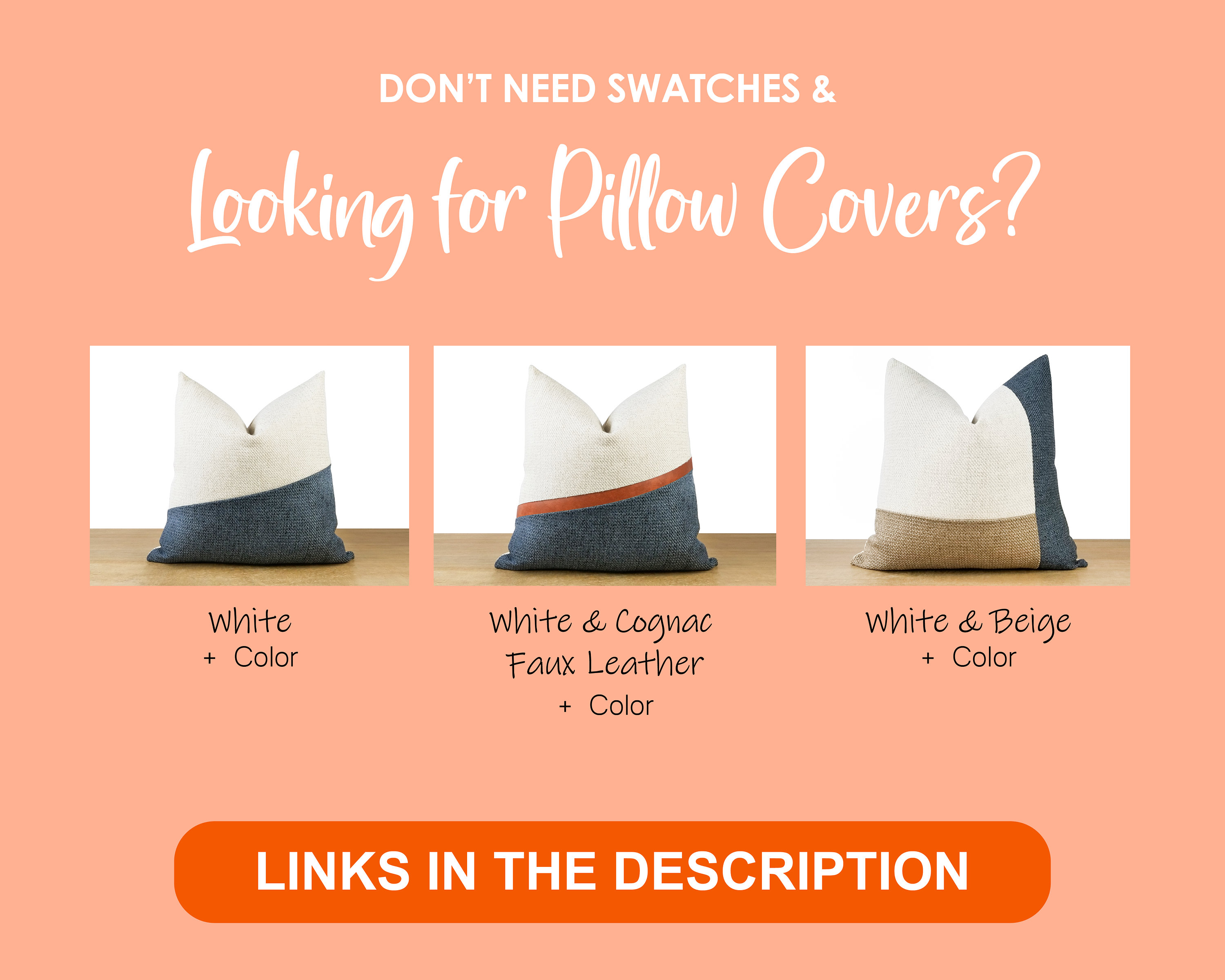 SWATCHES X Colorblock Pillow Covers - Etsy