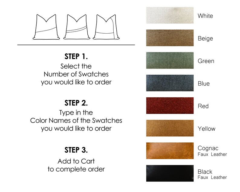 SWATCHES X Colorblock Pillow Covers - Etsy