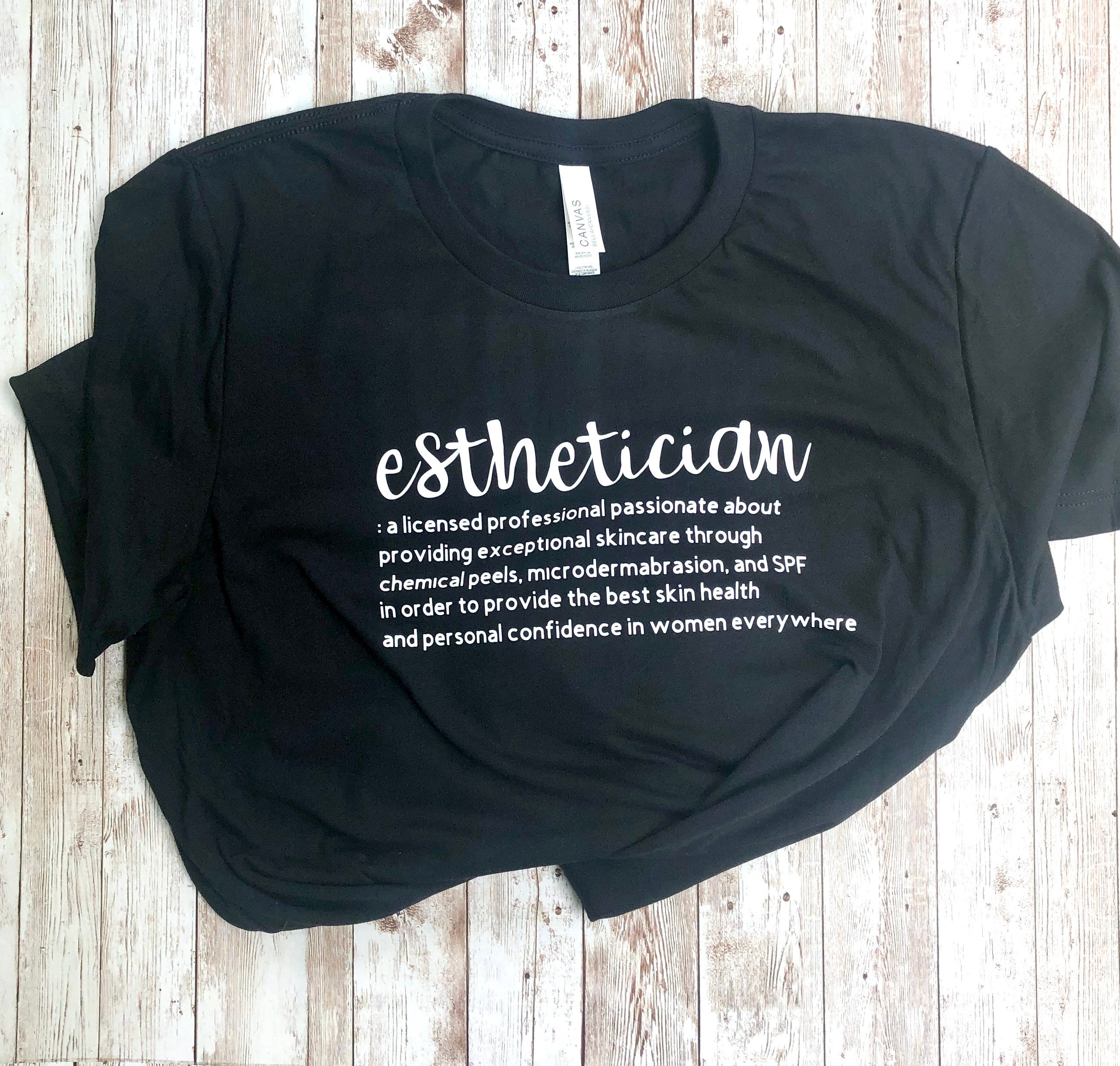 Esthetician Shirt Skincare Professional Skincare Business | Etsy