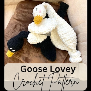 Goose Snuggler Crochet Pattern: Easy Baby Lovie (PDF Pattern)