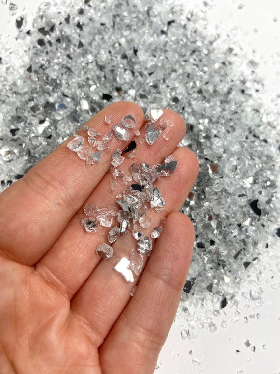 Broken Glass for Crafts, Glass for Mosaics, Reflective Glass