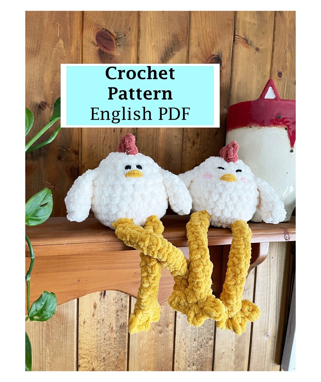 PATTERN: Sitting Chicken Crochet Pattern, DIY Gift for Chicken Lovers ...