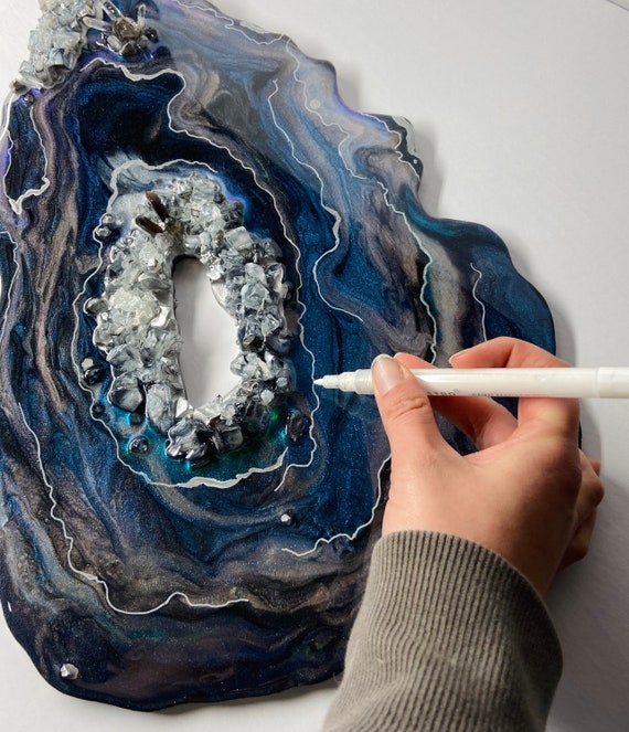 Crushed Glass Resin Art, Stones Diy Epoxy Resin